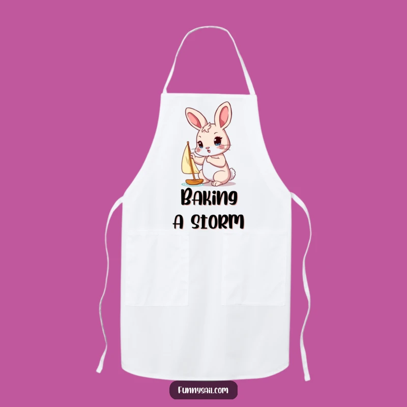 Funny Rabbit Apron: Cook with Focus: Woodland Adventure Gift!