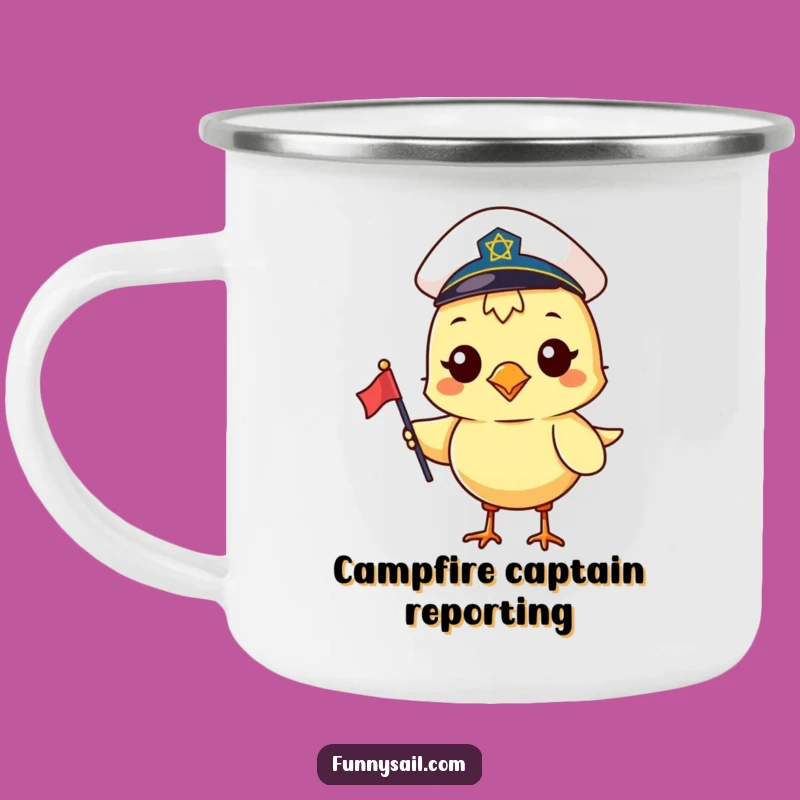 Funny Sailor Bird Camping Mug: Adventure Ready & Nautical Gift!
