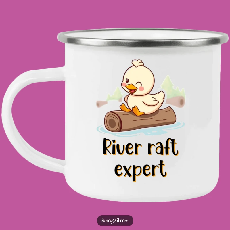 Funny Duck Camping Mug: River Vibes & Hilarious Gift!