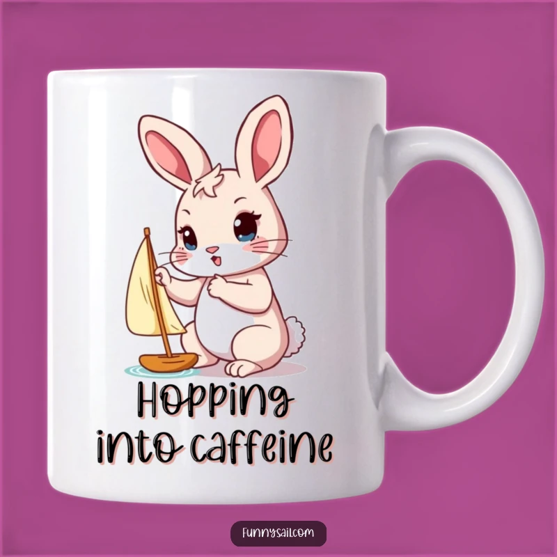 Funny Rabbit Sailor Mug: Determined Gift for Adventure Lovers!