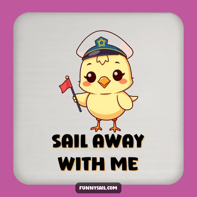 Funny Sailor Bird Coaster: Cheers to Fun with This Nautical Gift!