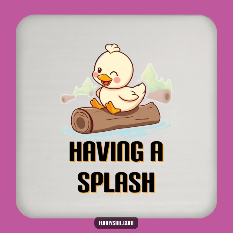 Funny Duck Coaster: Cheers to Fun with This Watery Gift!