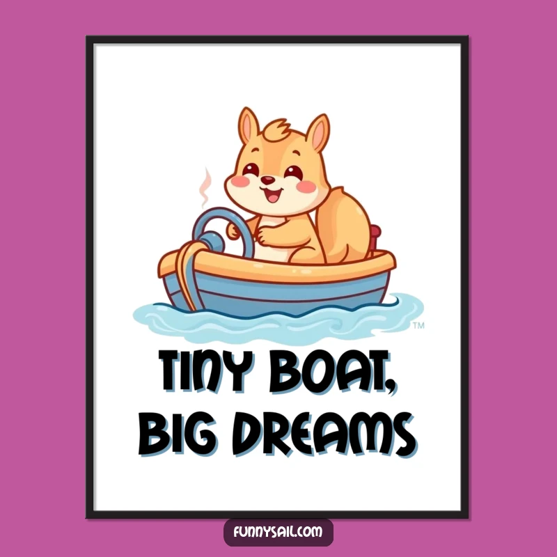 Funny Squirrel Poster: Hilarious Wall Art & Perfect Adventure Gift!