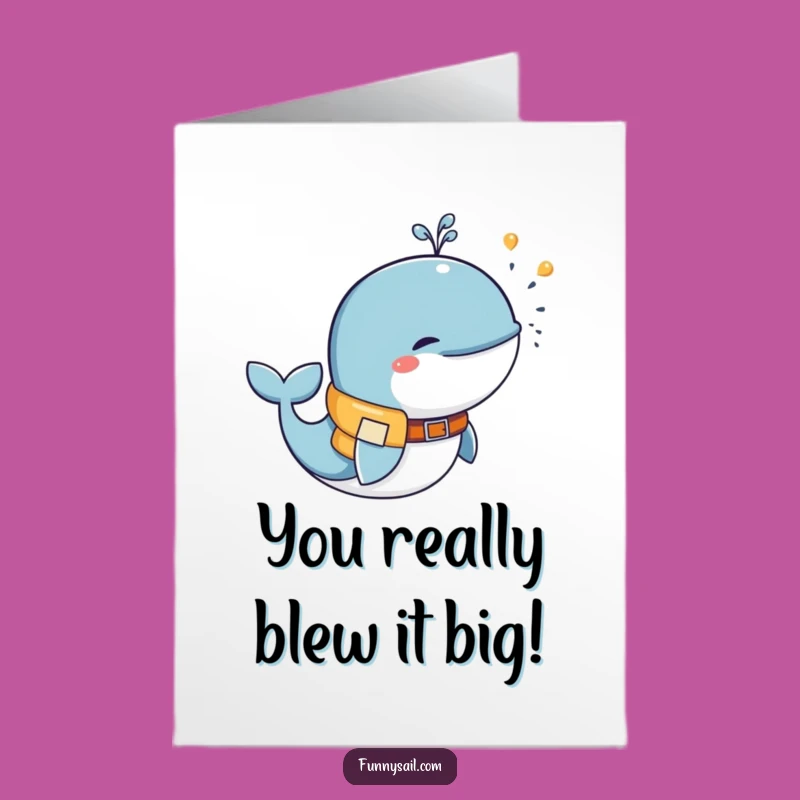 Free Printable Congrats Card: Funny Whale Life Vest, Perfect Downloadable Gift