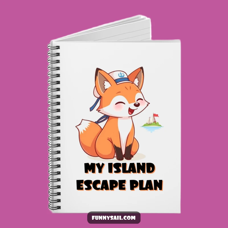 Funny Fox Sailor Notebook: Jot Down Adventures, Nautical Journal, Perfect Gift