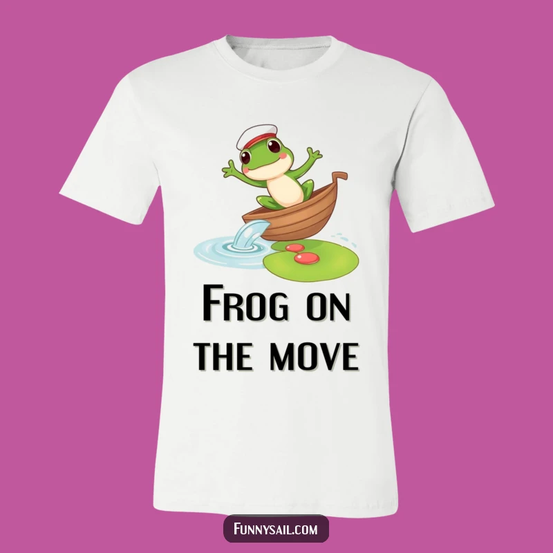 Funny Frog Sailor T-Shirt: Nautical Leap Fun, Amphibian Apparel, Great Gift
