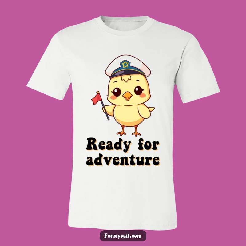Funny Sailor Bird T-Shirt: Wear Your Adventure with This Cheerful Gift!